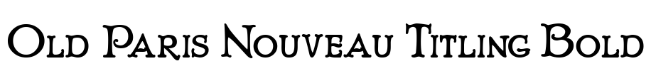 Old Paris Nouveau Titling Bold