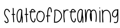 StateOfDreaming Font Image