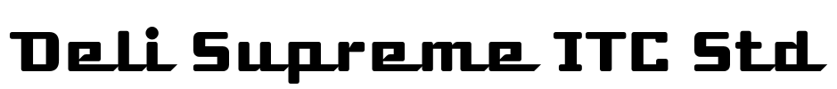 Deli Supreme ITC Std Font Image