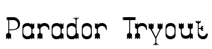 Parador Tryout Font Image