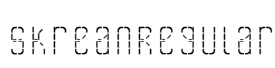 SkreanRegular Font Image