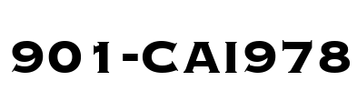 901-CAI978 Font Image