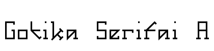 Gotika Serifai A Font Image