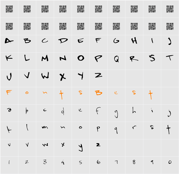 RapidSloths Character Map