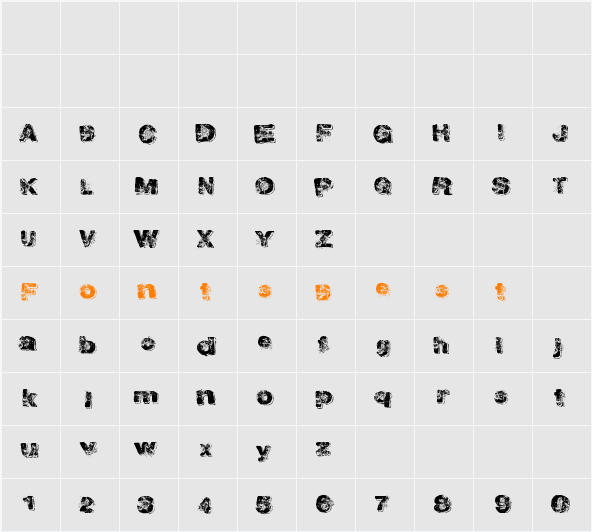 GoldenDabs Character Map
