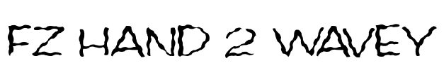 FZ HAND 2 WAVEY Font Image
