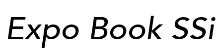 Expo Book SSi Font Image