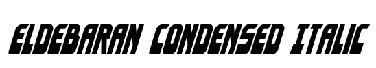 Eldebaran Condensed Italic