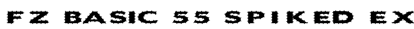 FZ BASIC 55 SPIKED EX Font Image