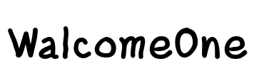WalcomeOne Font Image