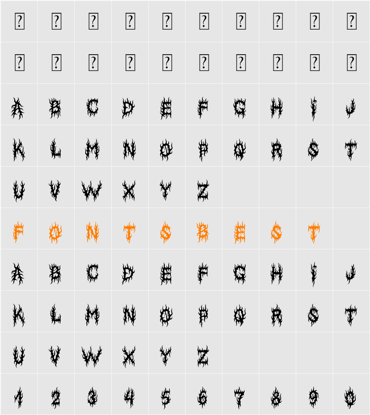 MB-Lords Of Evil  Character Map