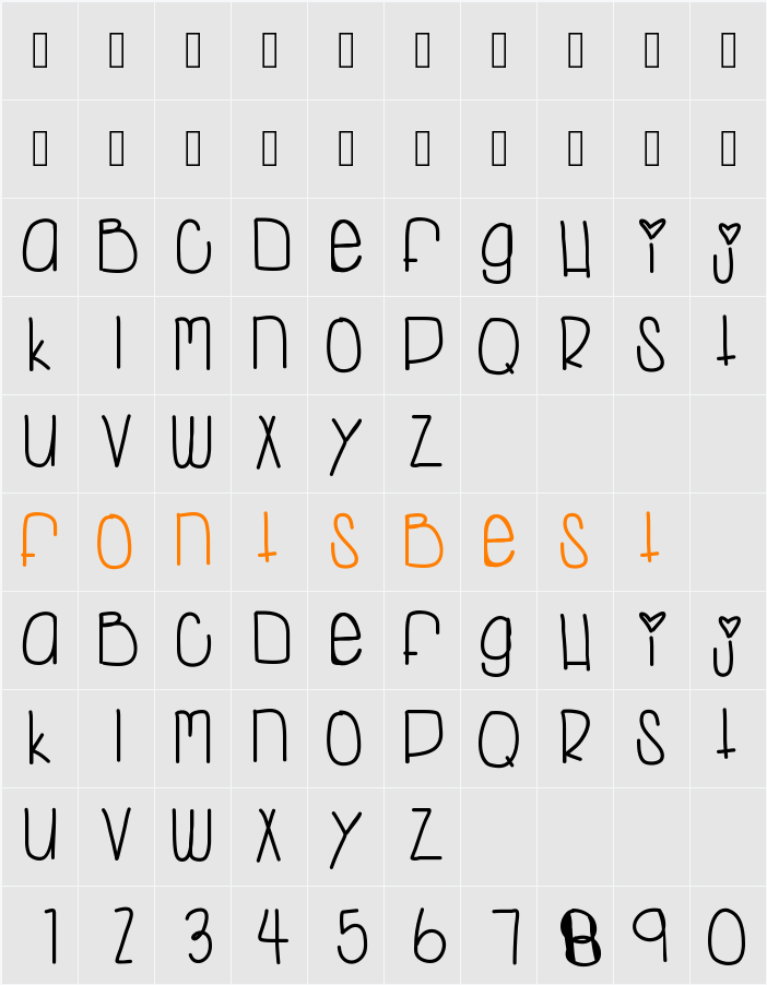 LetsGo Character Map