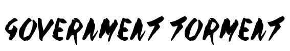 Government Torment Font Image