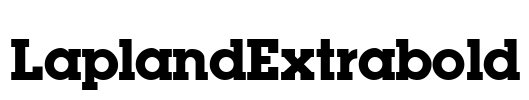 LaplandExtrabold Font Image