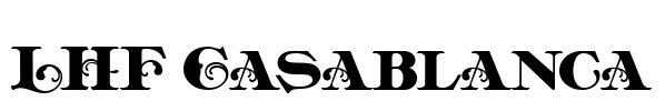 LHF Casablanca Font Image