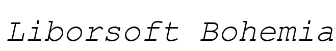 Liborsoft Bohemia Font Image