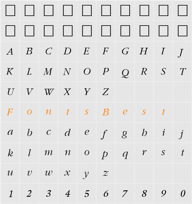 PSL-Paksin Character Map