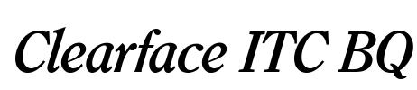 Clearface ITC BQ