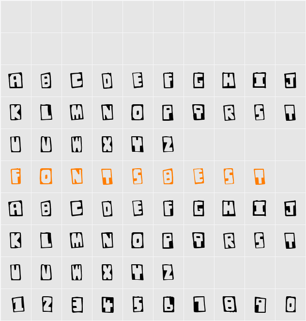 Original Junglist Character Map