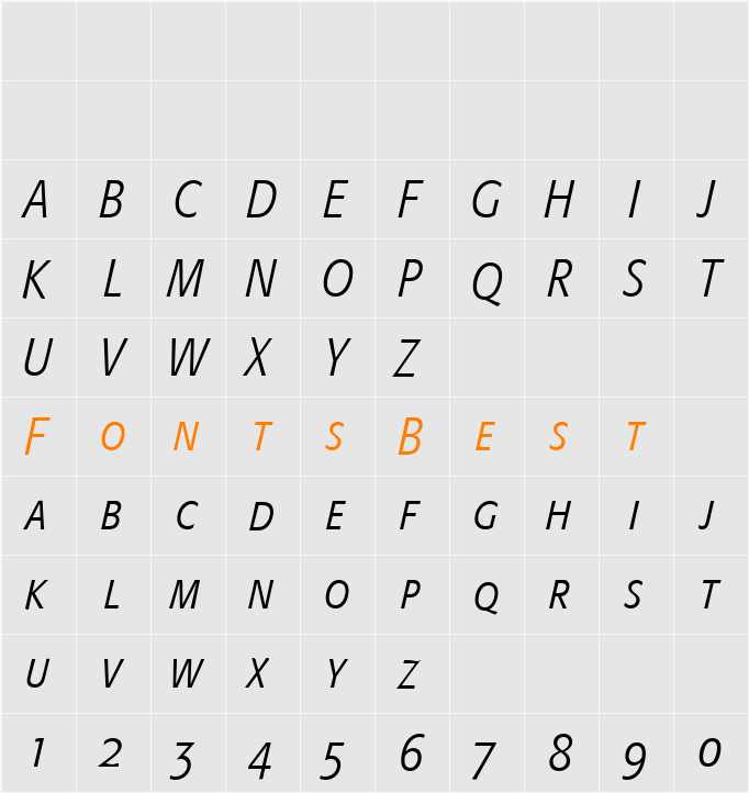 Formata Character Map