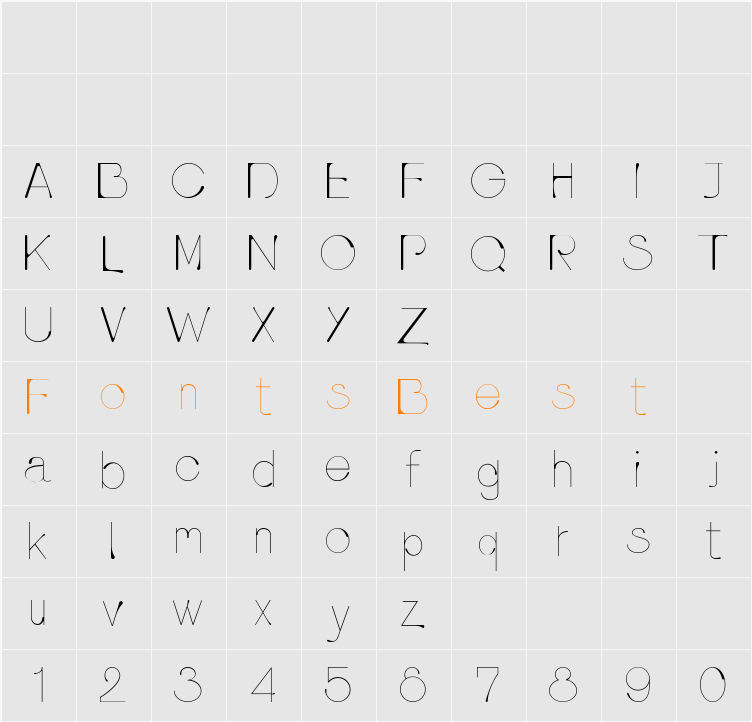 pluvia Character Map