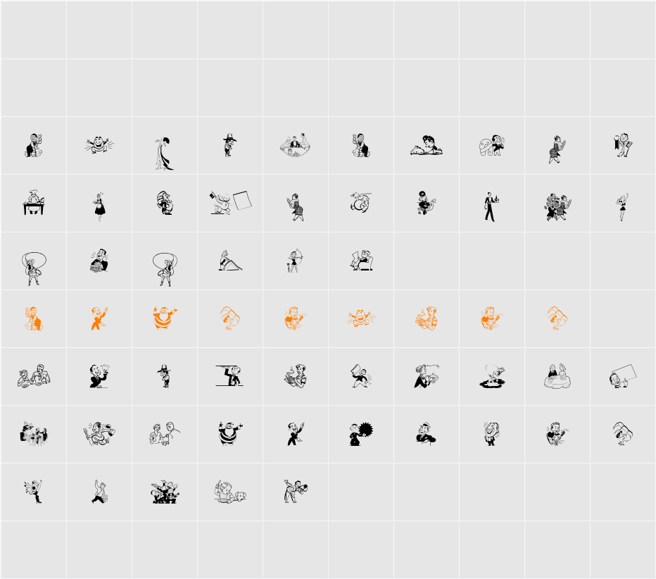 Retrodings Two Character Map