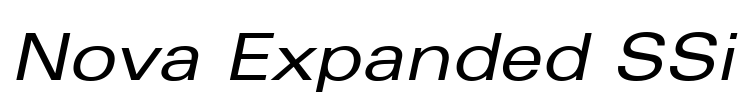 Nova Expanded SSi Font Image