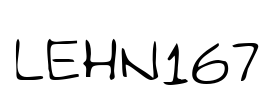 LEHN167 Font Image