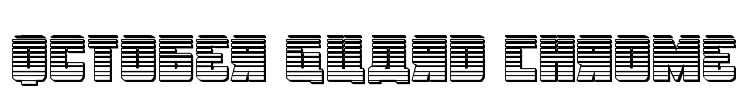 October Guard Chrome Font Image