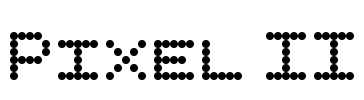 Pixel II Font Image