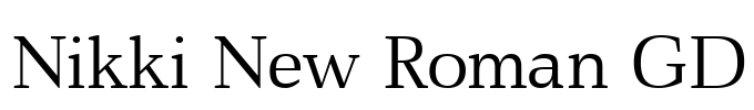 Nikki New Roman GD