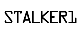 STALKER1 Font Image