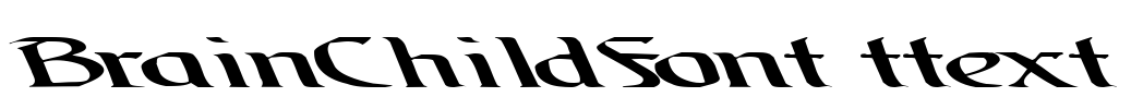 BrainChildFont ttext