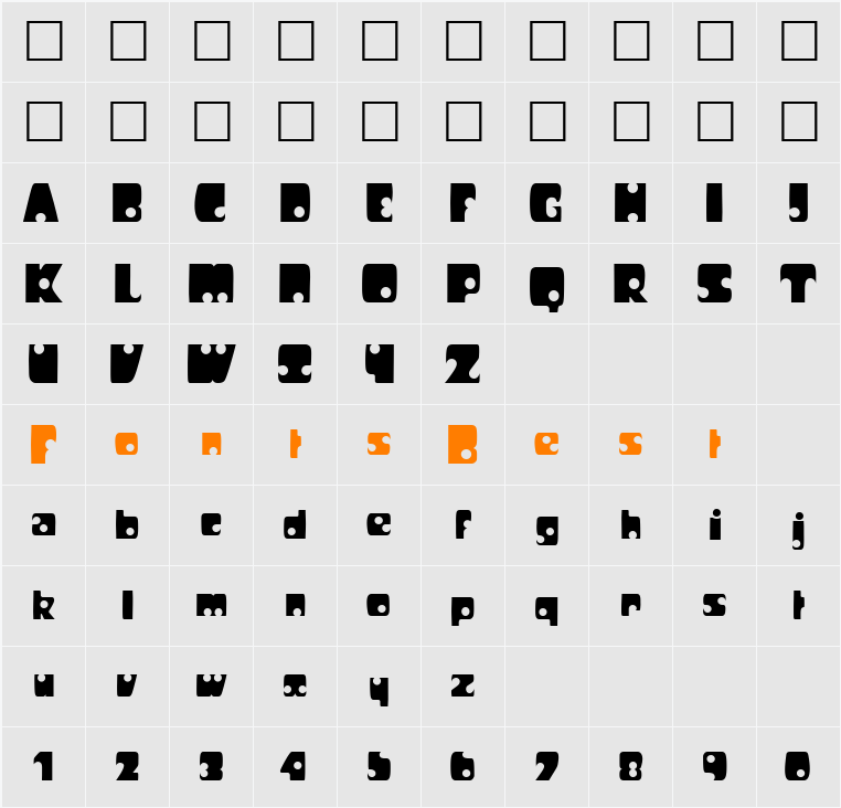 Stephen Character Map