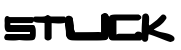 STUCK Font Image
