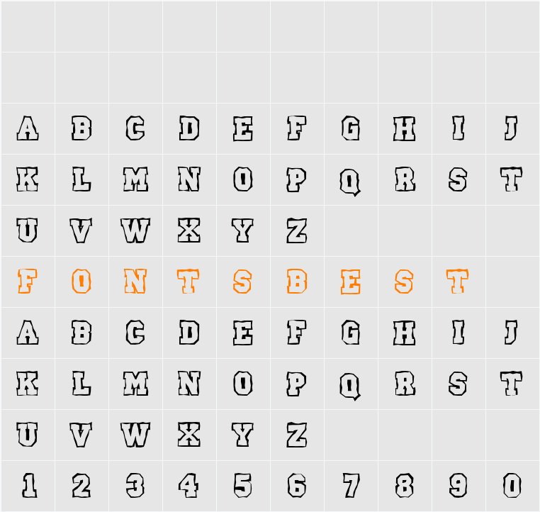 a_CampusClgBrk Character Map