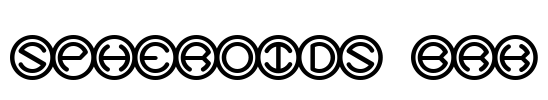 Spheroids BRK Font Image