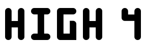 High 4 Font Image