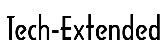 Tech-Extended Font Image