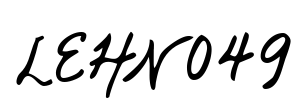 LEHN049 Font Image