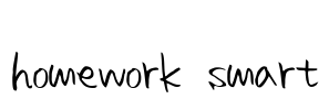 homework smart Font Image