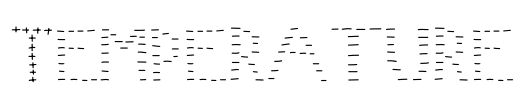 Temperature Font Image