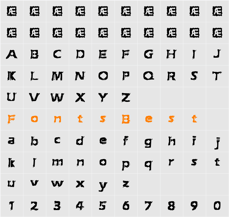 Extraction BRK Character Map