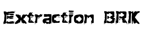 Extraction BRK Font Image