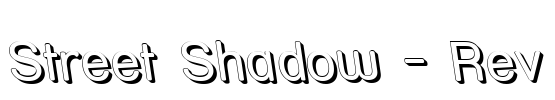 Street Shadow - Rev Font Image