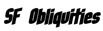 SF Obliquities Font Image