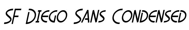 SF Diego Sans Condensed Font Image