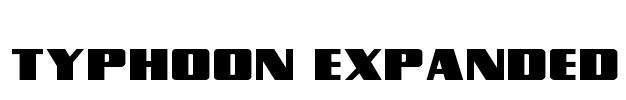 Typhoon Expanded Font Image