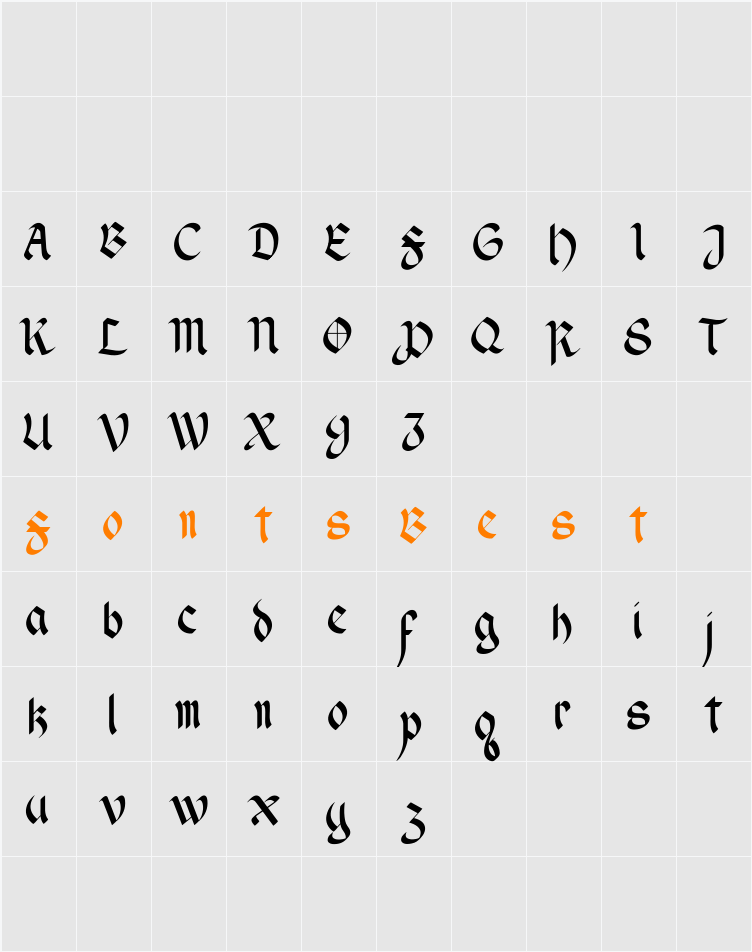 Wendell v1 Character Map