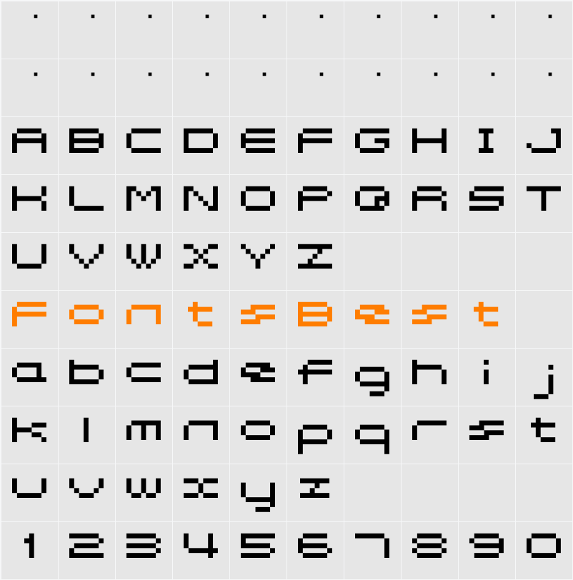 somybmp04_7 Character Map